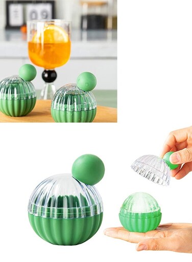 Cube Tray Silicone Round Ice Cube Tray BPA-Free Reusable Ice Cube Tray Ball Ice Ball Maker Ice Cube Tray Large Ice Ball Maker for Chilled Drinks Whisky and Cocktails