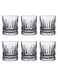 Set, Set Of Six, Striped Cut Transparent Cup, Can Be Used For Drinking Water, Coffee, Tea, Juice, Milk, 350Ml