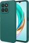 Case for Honor X7C, Liquid Gel Rubber Bumper Case with Soft Microfiber Lining Cushion Slim Shockproof Protective with Camera Protection Cover for Honor X7c 2024 (Green)