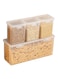 Premium Airtight Plastic Canisters with Lockable Lids for Food Storage, Kitchen and Pantry Organization