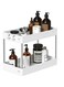 Under Sink Organizer,Under Bathroom Sink Storage 2 Tier Organizer Bath Collection Baskets with Hooks,Multi-purpose Under Sink Storage for Bathroom Kitchen