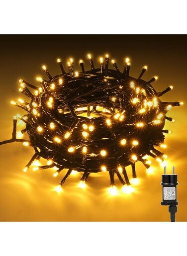 Christmas Decorations, 25m 250 LED Christmas Tree lights, Warm White Christmas String Lights for Bedroom, Christmas Tree, Home Indoor Outdoor Garden Party Decor