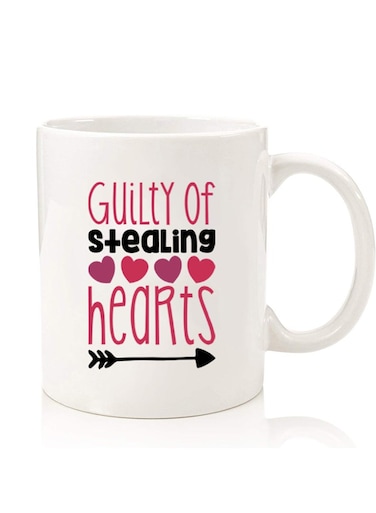 Premium Quality Two Sided Printed Coffee Mug Tea Cup For Home Office, Kids Men Women Guilty of Stealing hearts
