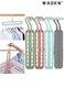 Space Saving Clothes Hangers Multifunctional Smart Closet Organizer Premium Wardrobe Clothing Cascading Hanger 9 Slots, Innovative Design for Heavy Clothes, Shirts Pants Dresses Coats(8 Pack)