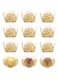 NALACAL 50pcs Truffle Wrappers Chocolate Candy Cups,Chocolate Paper Candy Cups Baking Cups Truffle Wrappers Liners Cups for Shower Birthday Wedding Party