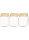 Plastic Spice Storage Jars with Airtight Lids, Clear Food Containers for Kitchen, 750ml Canisters for Snacks, Spices, Coffee, Dry Fruits, Pulses, Candy, and Pantry Organizer