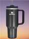 Quencher H2.0 FlowState Vacuum Insulated Tumbler &acirc;&euro;&ldquo; 40 oz Black Stainless Steel Travel Mug with Lid &amp; Straw, Double-Walled Leakproof Design, Keeps Drinks Hot/Cold for Hours, Durable &amp; Portable
