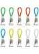 Tea Towel Clips 10 Pcs, Metal Tea Towel Storage Clip with Hanging Ring for Towel, Multi-color Kitchen Towel Hanging Clips Small Hook Clips for Bedroom, Bathroom, Kitchen, Cupboard (5 colors)