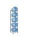 Bottle Holder Cooler Jug Rack 5 Ties, 5 Gallon Water Bottle Storage Rack Detachable Heavy Duty Chrome Water Bottle Cabby Rack Caddy Carrier