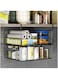 Couwilson Under Shelf Basket Storage 2Pack - 12.6in Metal Under Cabinet Shelf, Hanging Wire Basket Shelves, Undershelf Storage Basket for Kitchen Pantry Bookshelf