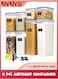 Airtight Food Storage Container Set,8 Pcs Clear Food Storage Container With Lid,BPA-free Cereal And Snack Containers With Lables And Small Spoon For Kitchen Pantry Organization And Storage