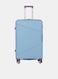3 Piece Polypropylene Hard side Luggage Set with TSA Lock   Lightweight Spinner Suitcases with 360&deg; Wheels   Durable Trolley Bags for Secure Travel (Small, Medium, Large) - Grey Blue