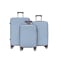 3 Piece Polypropylene Hard side Luggage Set with TSA Lock   Lightweight Spinner Suitcases with 360&deg; Wheels   Durable Trolley Bags for Secure Travel (Small, Medium, Large) - Grey Blue
