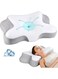 Cervical Neck Pillow - Ergonomic Neck Pillow for Pain Relief, Cooling Memory Foam Pillows for Sleeping, Neck Support Pillow for Side, Back &amp; Stomach Sleeper (White)