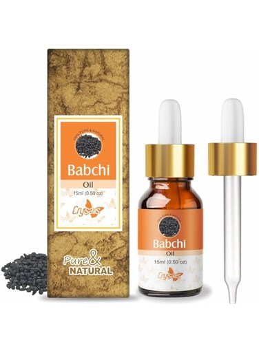 Crysalis Babchi (Psoralea Corylifolia) Oil   Pure &amp; Natural Undiluted Cold Pressed Carrier Oil - 15ml/0.50fl oz