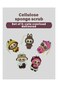 Cartoon Compressed Sponge 5 Pack (18x8x2cm) - Wood Pulp Scrubber Expands 10X, Grease-Proof &amp; Non-Scratch for Arab Kitchens