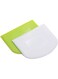 Aiwanto 4pcs Plastic Food Scrapers for Bread Dough Cake Fondant Icing Kitchen Cooking and Baking