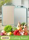Double-Sided Cutting Board, Easy To Clean, Food-Grade Cutting Board, Cutting And Mincing Pad, Thickened Stainless Steel, Durable, Non-Slip And Mildew-Proof, Suitable For Kitchen Household Meat, Vegetables, Fruits, Cheese, Etc.