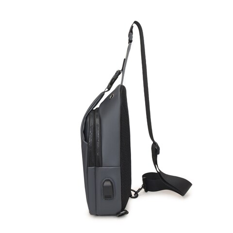 STARGOLD 12&quot; Chest Bag with Front Pocket, Side USB Port For Device Charging, Foam Lining for Protection And Stylish Design