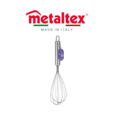 Metaltex Imperial 6-Wire Egg Whisk 28cm &ndash; Stainless Steel with Ergonomic Handle, Beginner Series