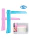 pcs Cake Smoother Scraper Set,2 PCS Adjustable Height Cream Scraper,Adjustable Cake Smoother Polishers for Cake,Cream,Baking,Decorating(Blue,Pink)