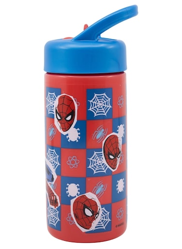 Marvel Playground Sipper Bottle 410 Ml Spiderman Arachnid Grid