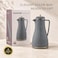 BLACKSTONE Vacuum Flask 1L Dallah Arabic Coffee Thermos, Double-Wall Vacuum Insulated Hot &amp; Cold Beverage Jug with Grip Handle, Grey, دلة بلاكستون