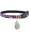 Cat Collar Breakaway Cat Collar Set with Tassel Tribal Aztec Pattern Adjustable Safety Kitten Collar with Bell