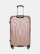 British Tourister 3-Piece ABS Hard Shell Luggage Set (20/24/28 Inch) with Expandable Layer &ndash; Lightweight Suitcases with Spinner Wheels, Aluminium Trolley - Rose Gold