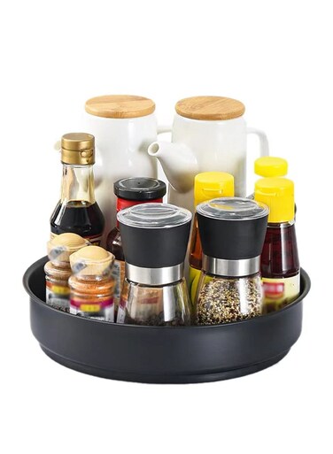 360&Acirc;&deg; Rotating Lazy Susan Spice Rack, 20cm Non-Slip Organizer for Kitchen, Table, Fridge and Pantry, Perfect for Jars, Fruits and Snacks