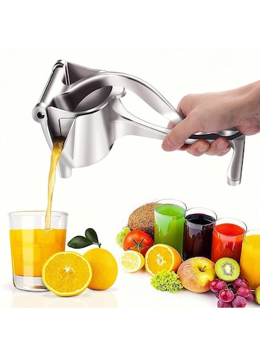 Hand Press Lemon Squeezer Silver 22x12x10.8x10cm