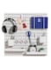 Pegboard Combination Kit 4 Pegboards and 14 Accessories Modular Hanging for Wall Organizer Crafts Organization Ornaments Display Nursery Storage 22" x 22" White Peg Board