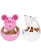 Fantasyon 2 Pcs Cat Treat Toy Feeder Toy, Cat Food Ball Pet Toy Cat Slow Feeder Ball for Interactive IQ Treat Training Toy