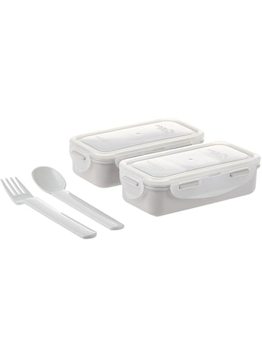 LocknLock Black Lunch Bag 2PC Set-HPL752DB