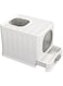 Wisfor Cat Litter Box: Enclosed Cat Litter Box Front Entry and Top Exit Toilet Boxes Litter Tray Drawer With Litter Scoop for Kittens