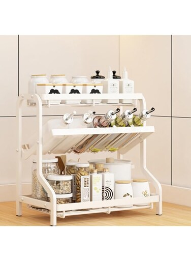 TAME Spice Rack Organizer for Countertop, 3 tier Kitchen Countertop Organizer Shelf Spice Rack Organizer, Kitchen Seasoning Organizer Countertop, Storage Rack for Kitchen Bathroom