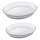 Glass 2-Piece Oval Roaster Set (2.4L + 3.2L) - Oven Safe Transparent Bakeware for Lasagna, Cakes, Brownies, Roasting &amp; Casseroles Heat Resistant Durable Glass Dish for Home &amp; Kitchen