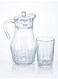 Victoria 7 Piece Drink Set includes 1.8L Jug, 6 x 270ml Lancier Glass Tumblers, Made of Annealed High Quality &amp; Durable Glass