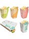 Azonee Popcorn Favor Boxes, 24 Pcs Cute Dinosaur Popcorn Bags, 4 Colors Paper Popcorn Holders, Cardboard Popcorn Containers, Popcorn Cartons for Kids Party Birthday Movie Night Carnival Theater