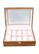 Luqeeg 10 Slot Watch Box, Wooden Watch Case, Men &amp; Women Jewelry Display Case Watch Holder Watch Storage Boxes with Removable Pillows, Clear Lid and Soft Lining for Bracelet Necklace