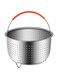 Angju Stainless Steel Steam Basket, 304 Stainless Steel Rice Cooker Steam Pot Pressure Cooker Anti-Scald Steamer, Used for Steaming Vegetables and Fruit Eggs Cleaning Basket