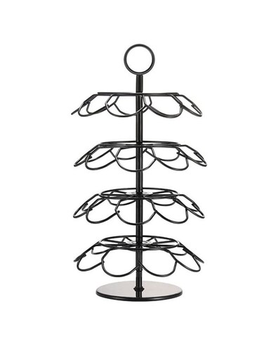 Pow Coffee Capsule Storage Rack Black 7.36x14.3x7x36inch
