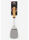 Stainless Steel Solid Turner with Wooden Handle &acirc;&euro;&ldquo; Strong, Balanced &amp; Heat-Resistant (33 cm)