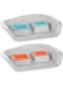 duvoplus Duvo+ Dinner Set Twice &amp; Nice 300+400ml - 48x38x12cm Mixed Colors