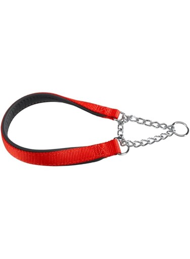 Ferplast Daytona CSS 20/55 red dog collar chain half choke neck around 55cm [discipline for Tensile prevention Collar]