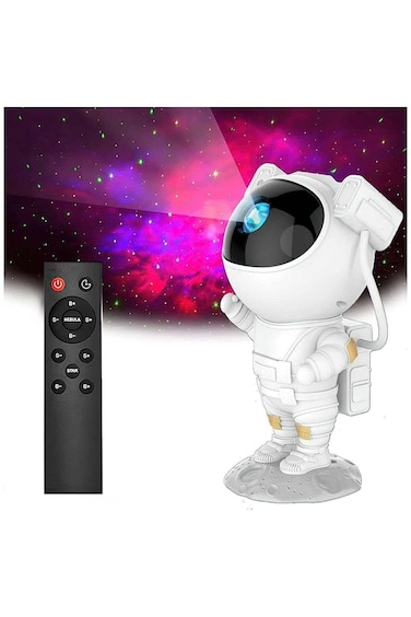 Vitacelli Astronaut Star Projector Night Light &ndash; 360&deg; Adjustable Galaxy Light with Timer &amp; Remote