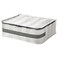 Storage Case, Polypropylene, White/Transparent, 55x49x19 cm