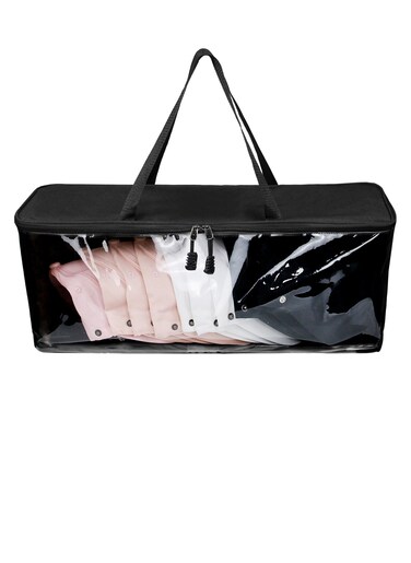 Hat Storage for Baseball Caps Organizer with sturdy handles, Hat Storage To Protect Your Caps and Dust Proof Design, Holds up to 25 Hats, Multi-function Story bag (Black)