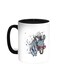 Drawing Of Zebra Cole Printed Coffee Mug Black/White 11ounce