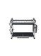 2 layer Aluminum Dish Rack- RF12178/ Organizer for Kitchen to Keep 16 Plates, Bowls, Glasses, Cups, Cutlery/ Drying Stand with a Drain Tray